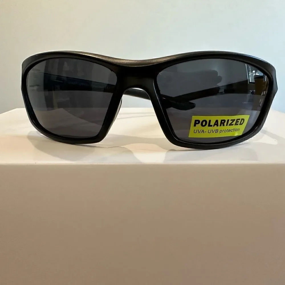 Razor Style Sporty Sunglasses, Plastic Frames, Polarized Lenses, UVA-UVB Protect